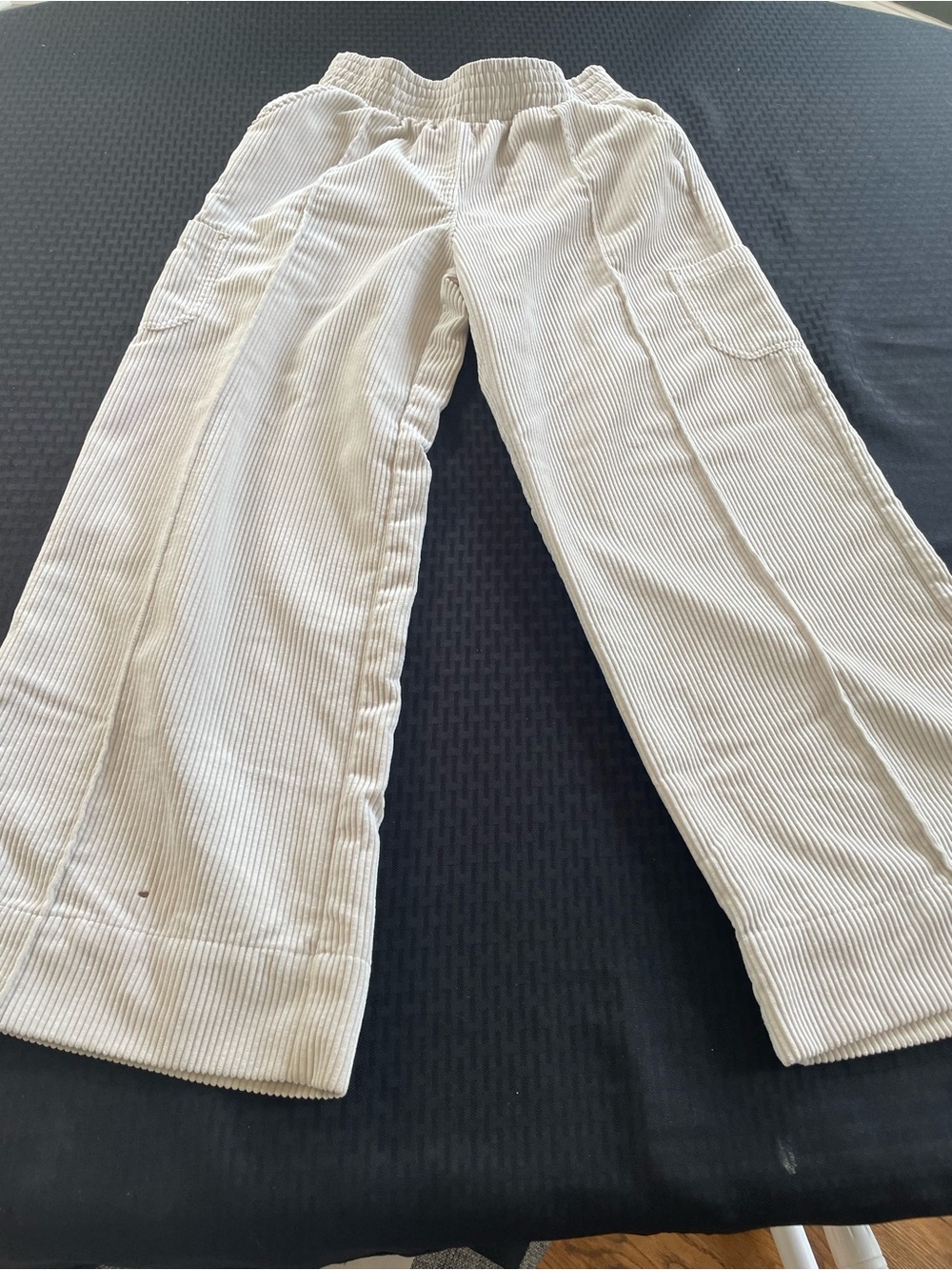 ULTRA FLIRT Cream Corduroy Wide Leg Pants Size M